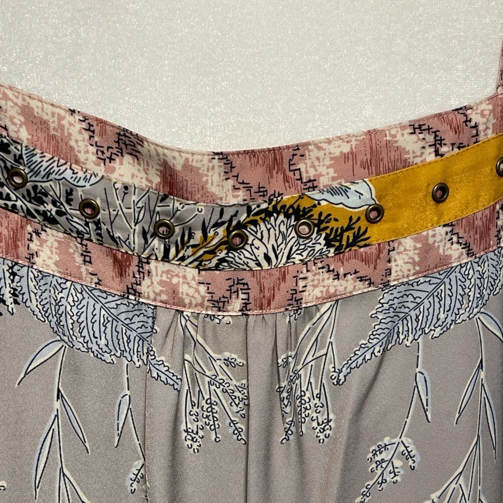 Tiny by Anthropologie Floral Midi Dress Sleeveless Fairy Whimsical Boho Large - Picture 5 of 9